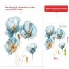 Watercolor Flower Stickers Toilet Sticker Bright Wall For Home Vinyl Car Decal Toilet Decoration