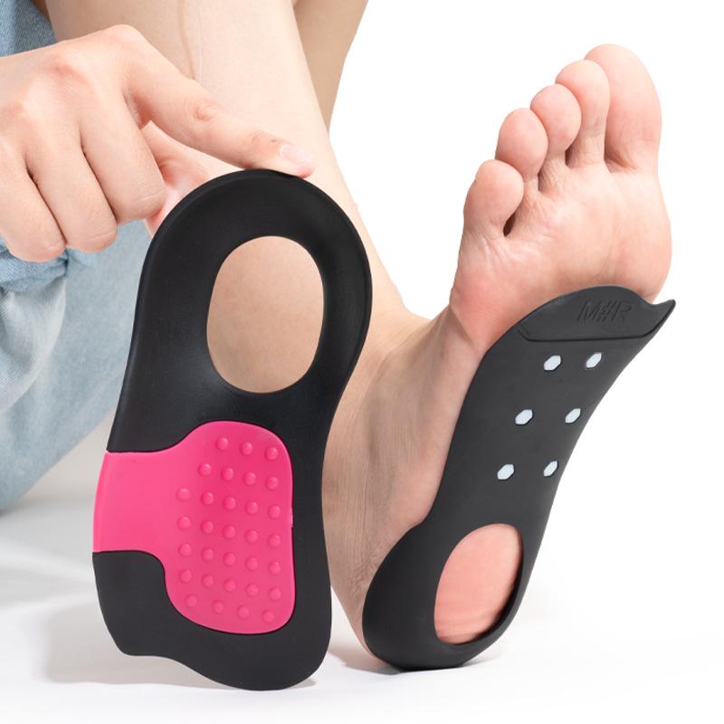 New Dual-Color Removable Arch Support Insoles for Flat Feet and X/O Leg Correction