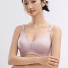 Soft Support Seamless Bra Women's Gathering Underwear Feminine Feel Thin Bra with Upper Support No Steel Ring Underbody Bra