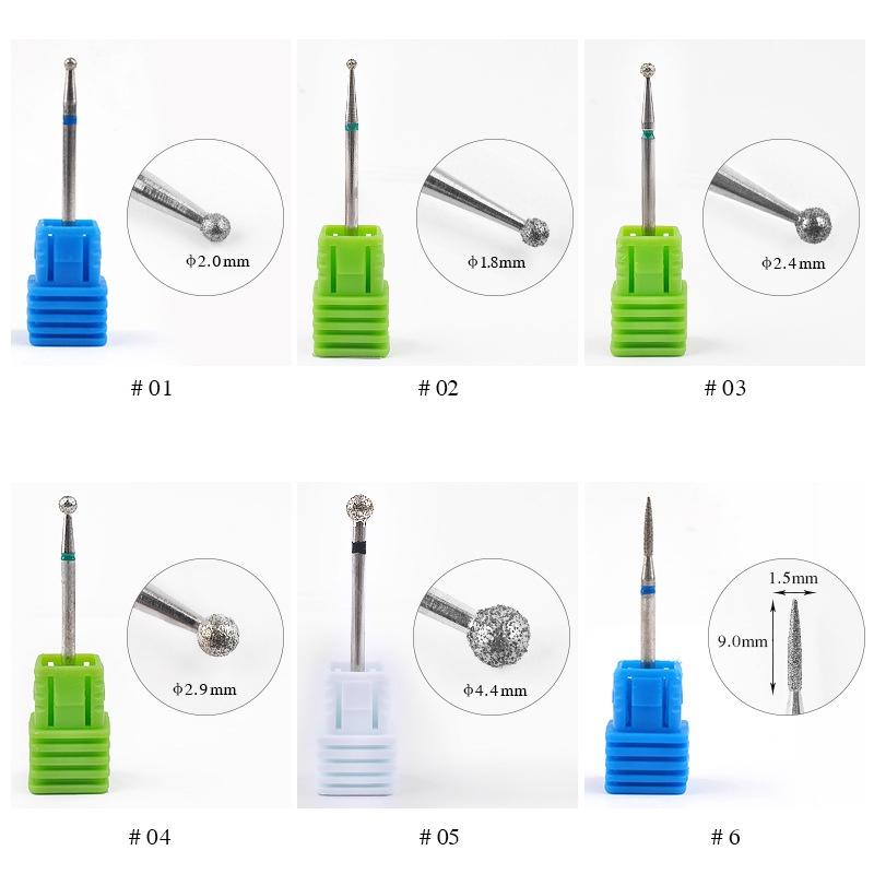 Dispozitiv de tăiat cap de șlefuit de unghii din oțel tungsten pentru manichiură Burghie de metal Freze pentru îndepărtarea unghiilor Instrumente cu gel