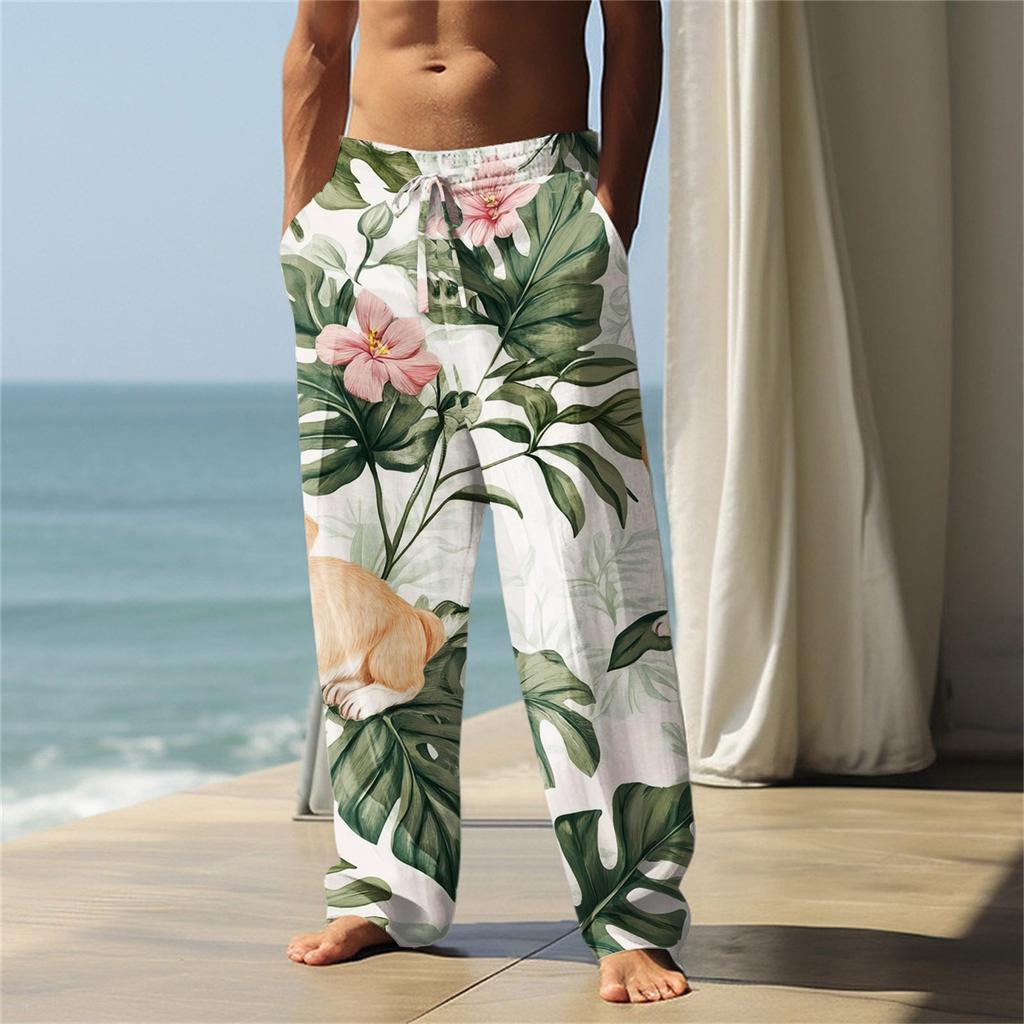 Hawaiian Men's Printed Casual Pants
