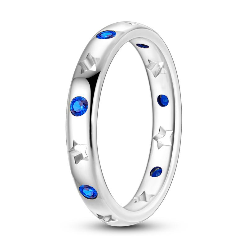 Finger Rings for Women 925 Silver Zircon Crystal Stackable Geometric Ring Wedding Jewelry Engagement Rings