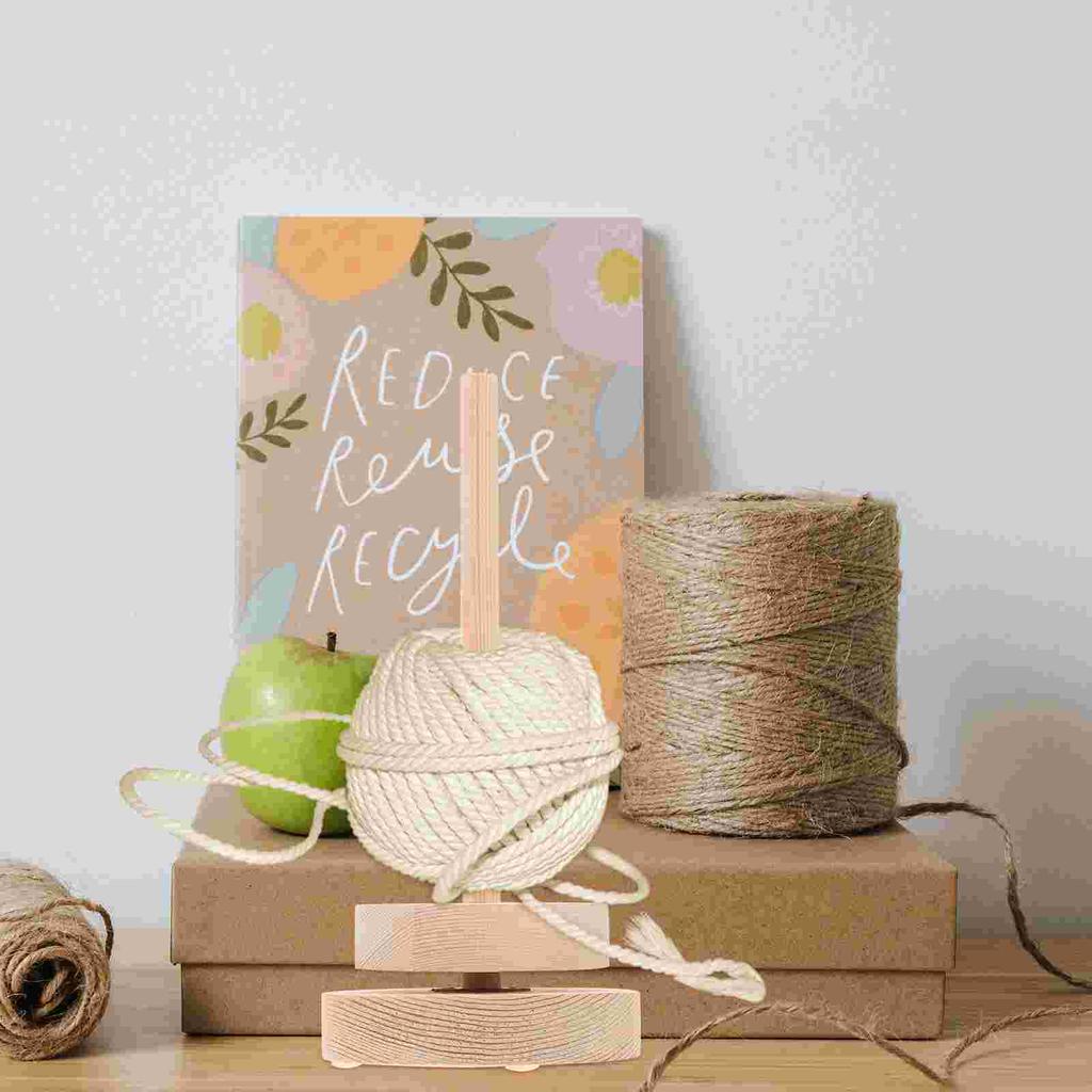 Wickelwolle Spule Strickwerkzeug Nähgarnhalter Garnorganisator Zubehör Holz Drehständer