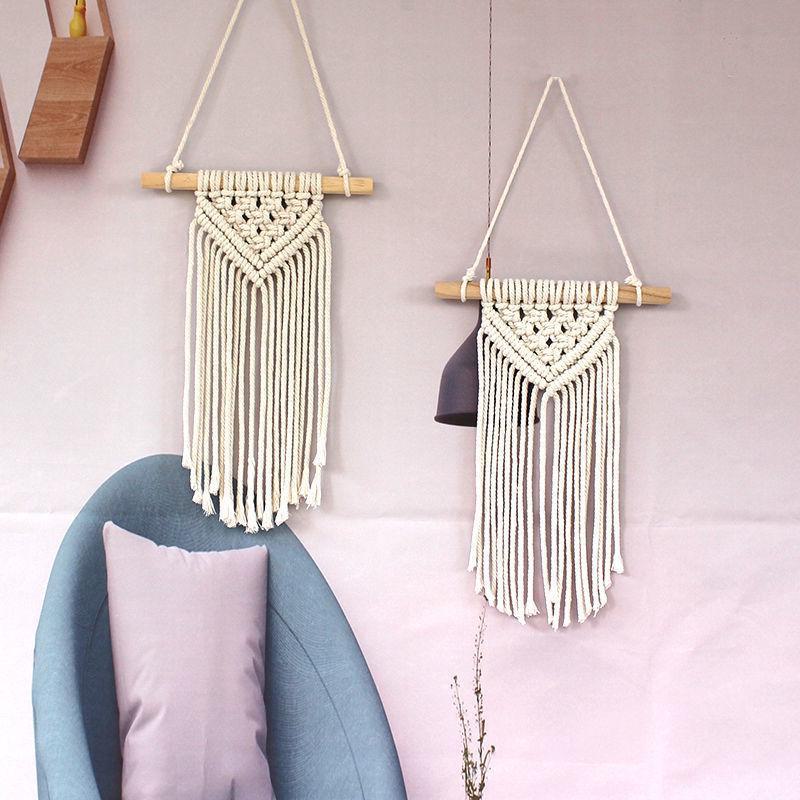 

Скандинавский гобелен ручной работы для декора стен гостиной Small size 6 [20*30CM]