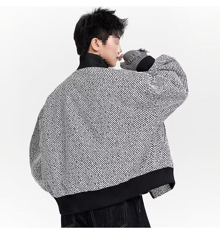 Men's Hong Kong Style Woolen Coat - Spring/Autumn Casual Couple Workwear Jacket, Trendy & Versatile Top