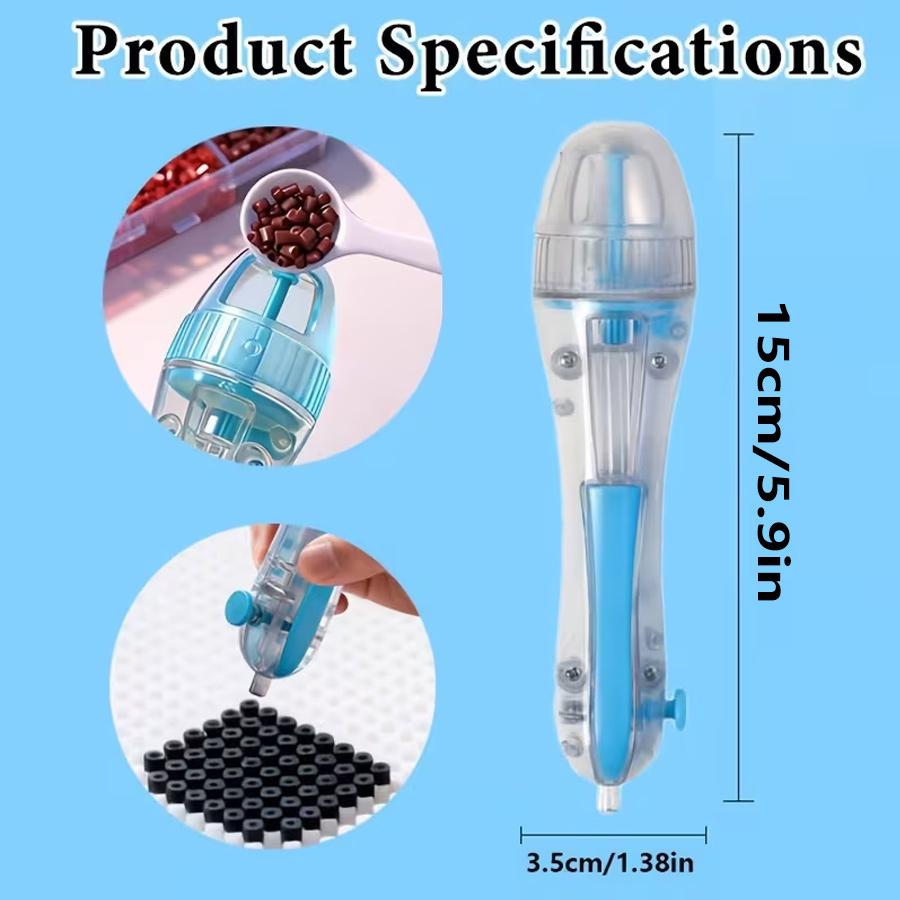 DIY Beaded Pens, 2.6mm 3D Pixel Puzzle Bead DIY Automatic Bead Pen | DIY Handmade Bead Puzzle Pen, Ergonomic Grip Design,