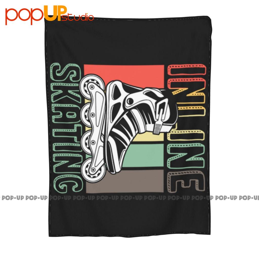 Inline Skating Retro Vintage Rollerblading Novelty Ultra-Soft Blanket Quilt Winter Sofa Cover Bed Covers