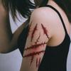 High-Value Personality Dark Scars Scars Halloween Face Stickers Arm Tattoo Stickers