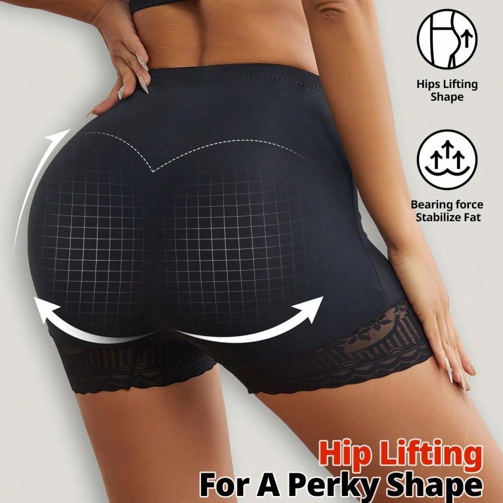 Pantaloncini di sicurezza in pizzo con controllo della pancia a vita alta da donna, mutandine modellanti post-parto, slip boxer sotto le gonne, biancheria intima, shapewear anti-arrotolamento