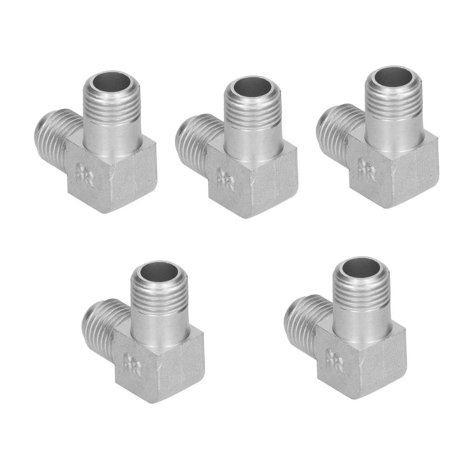 

5Pcs Air Compressors Elbow Portable Mute Fitting Frequency Conversion Pneumatic EquipmentZinc Alloy