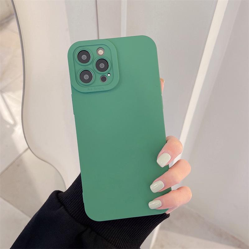 Silicone Solid Color Eye Pupil Phone Case for iPhone Models: 12, 13, 14, 15, 17 Pro Max.