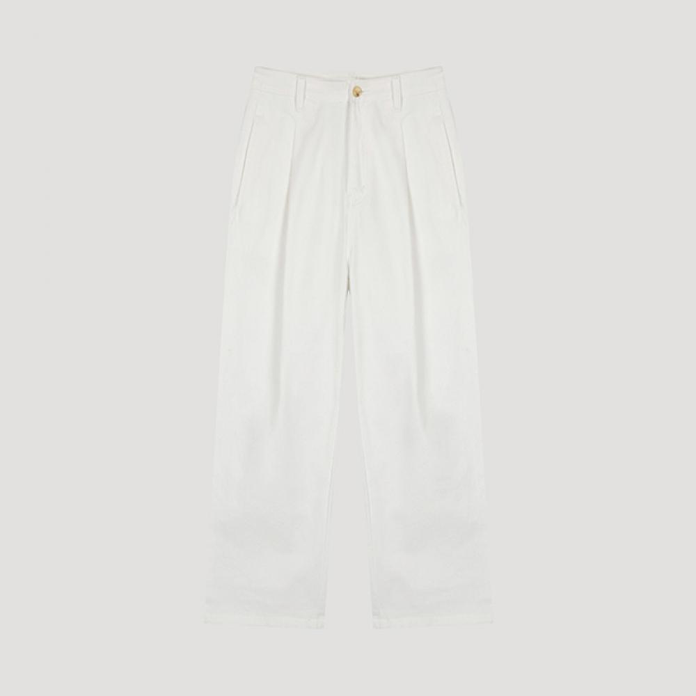 

She S miss Cotton Pin Tuck Tapered брюки SawSlo43010 Wh white/66