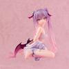 14cm Pink Eve Kneeling Cartoon Anime Girl Character Model Statue Boy Series Desktop Decoration Toy Gift
