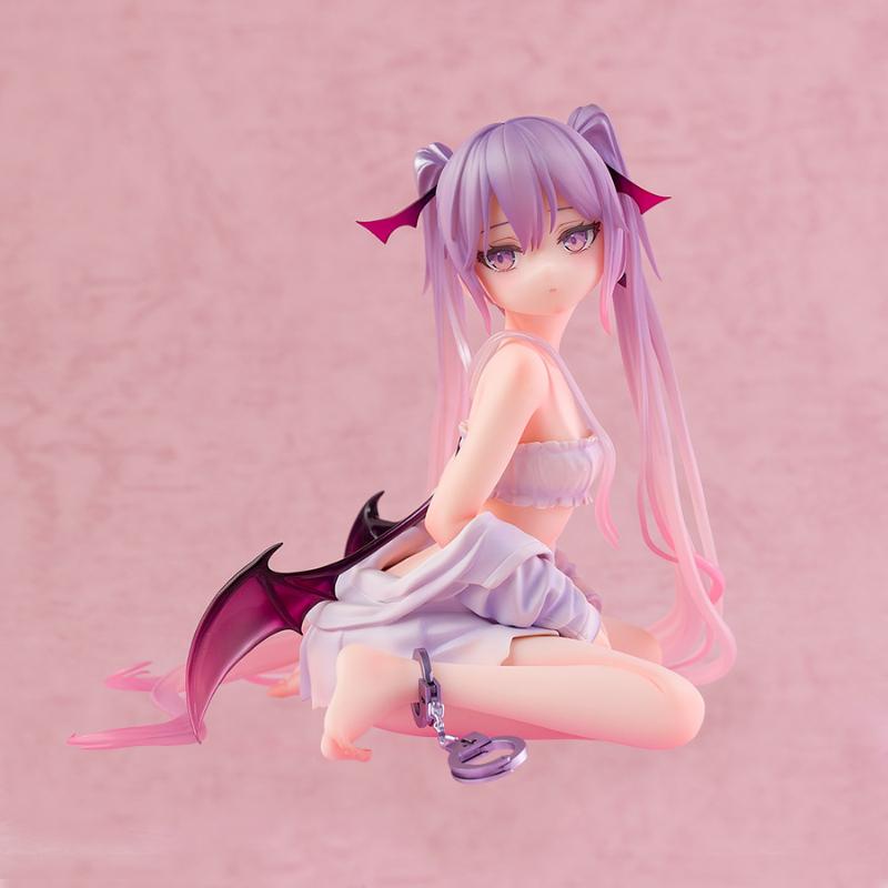 14cm Pink Eve Kneeling Cartoon Anime Girl Character Model Statue Boy Series Desktop Decoration Toy Gift