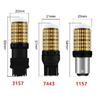 Dual Color T20 LED 7443 W21/5W Bulb 1157 BAY15D P21/5W Led T25 3157 P27/7W Car DRL Turn Signal Lamp Auto Lights Bulb Switch