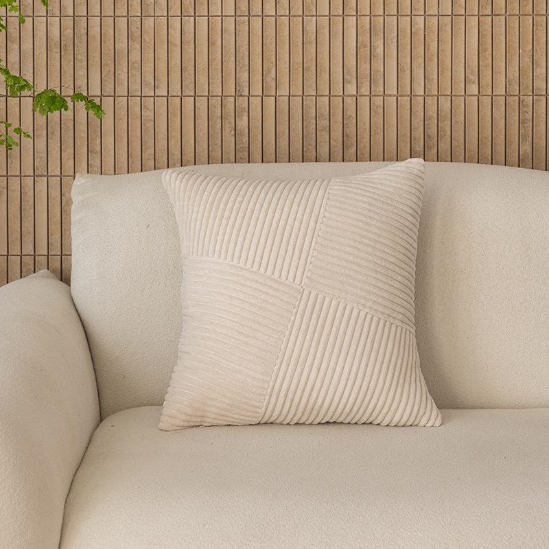 Corduroy Windmill Patchwork Cushion Cover for Bedroom or Living Room Sofa