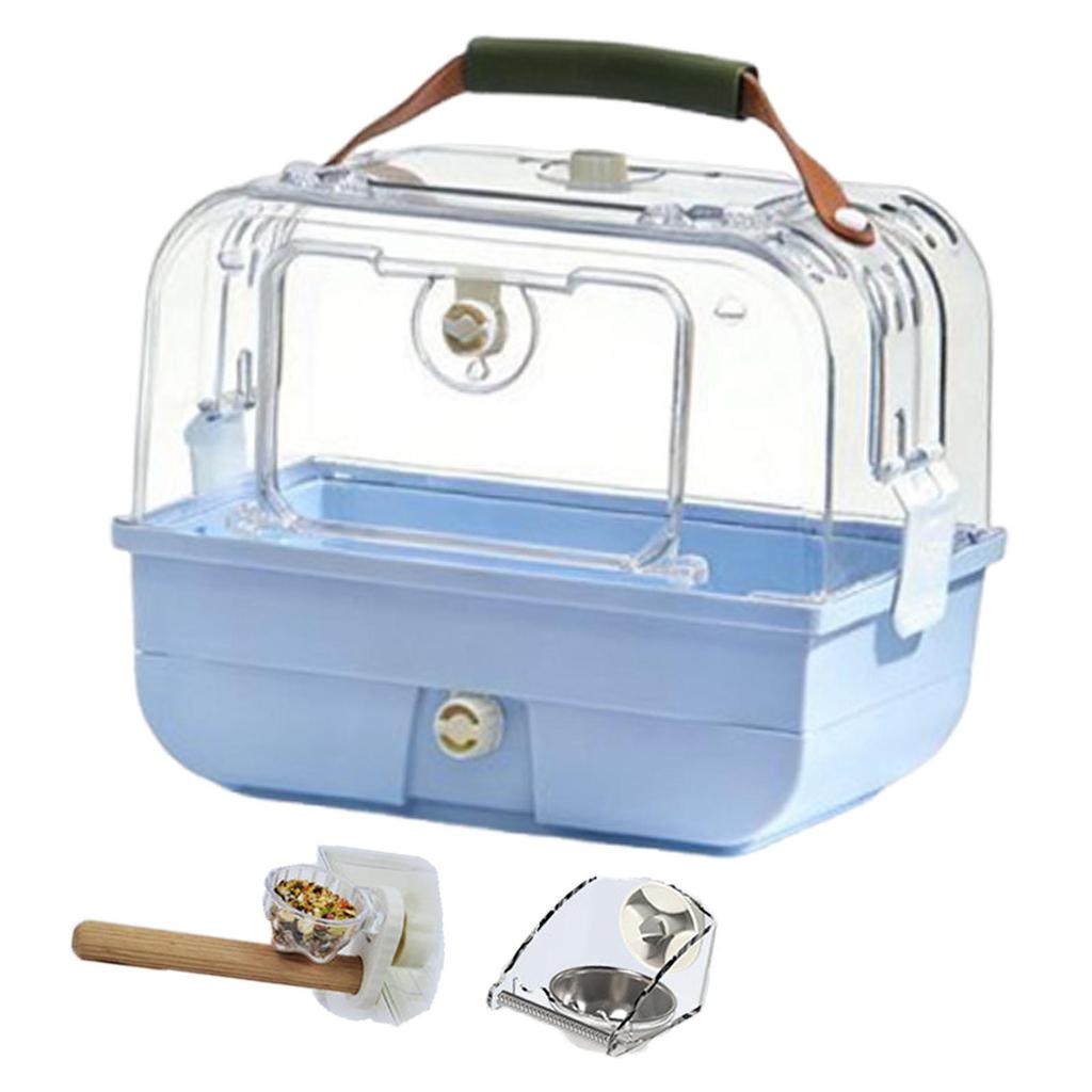 Bird Travel Carrier Pet Supplies, Ventilation, Outdoor Use, with Carry Handle Portable Parrot Cage for Conures, Budgies Finches