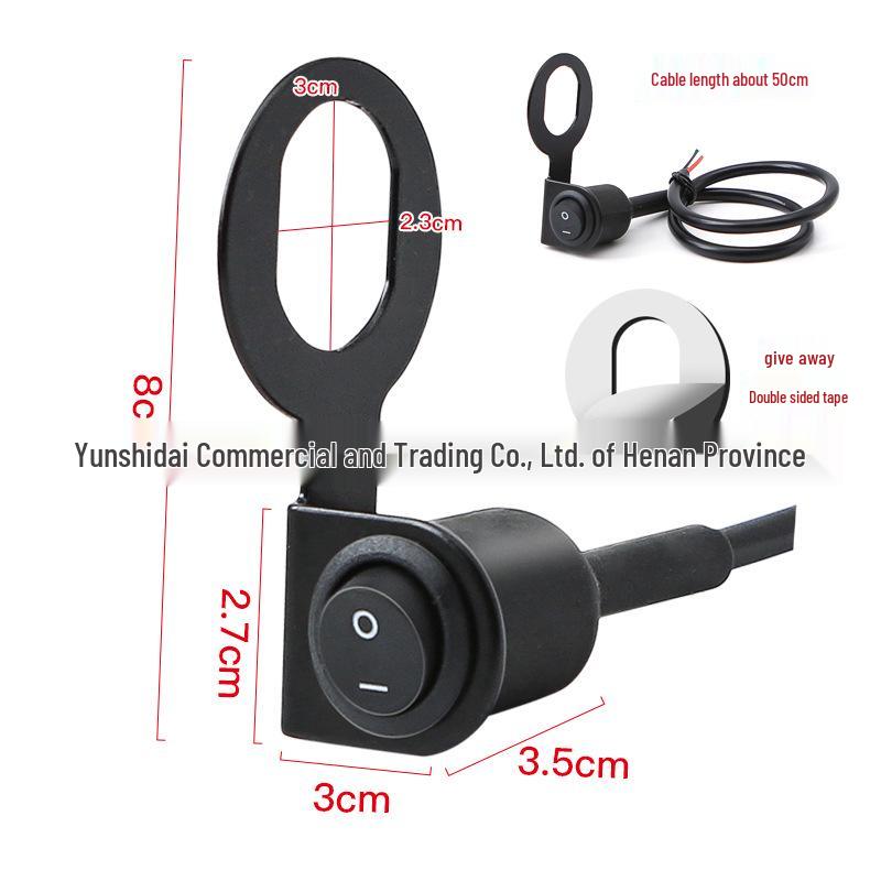 Universal Motorcycle & Electric Vehicle Headlight & Spotlight Metal Handlebar Switch