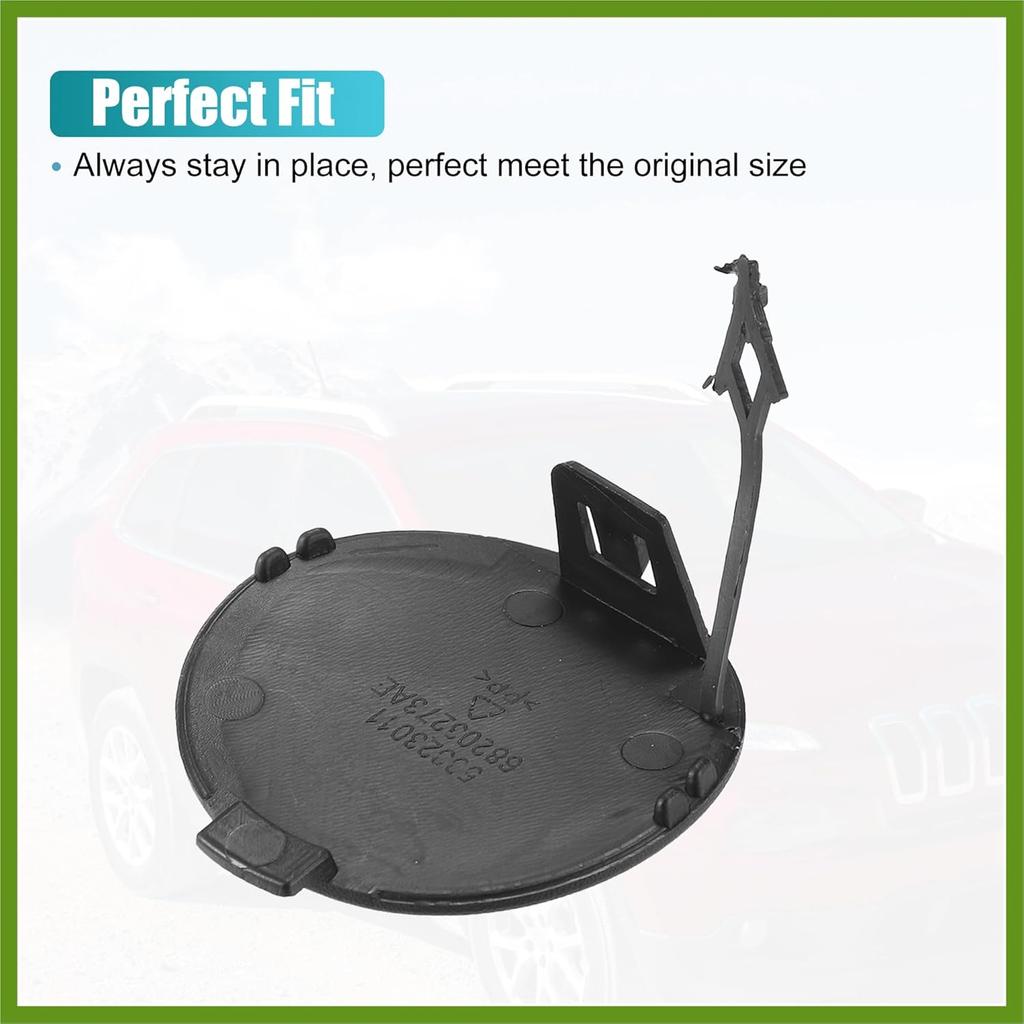 Rear Bumper Tow Hook Cover for Jeep Cherokee 2014-2018 Rear Bumper Tow Hook Eye Cap 68203273AE Replace Parts Vehicle Components