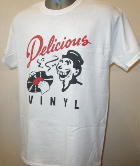 Delicious Vinyl T-shirt Hip Hop Rap Music Label Young MC Pharcyde Tone Loc V114 L