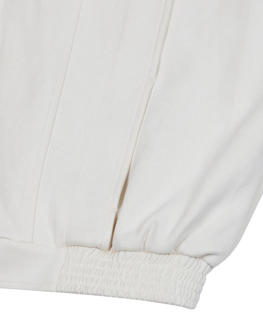 Standarderror 87-Stan150 Heavy Placket Suede Jacket Ivory