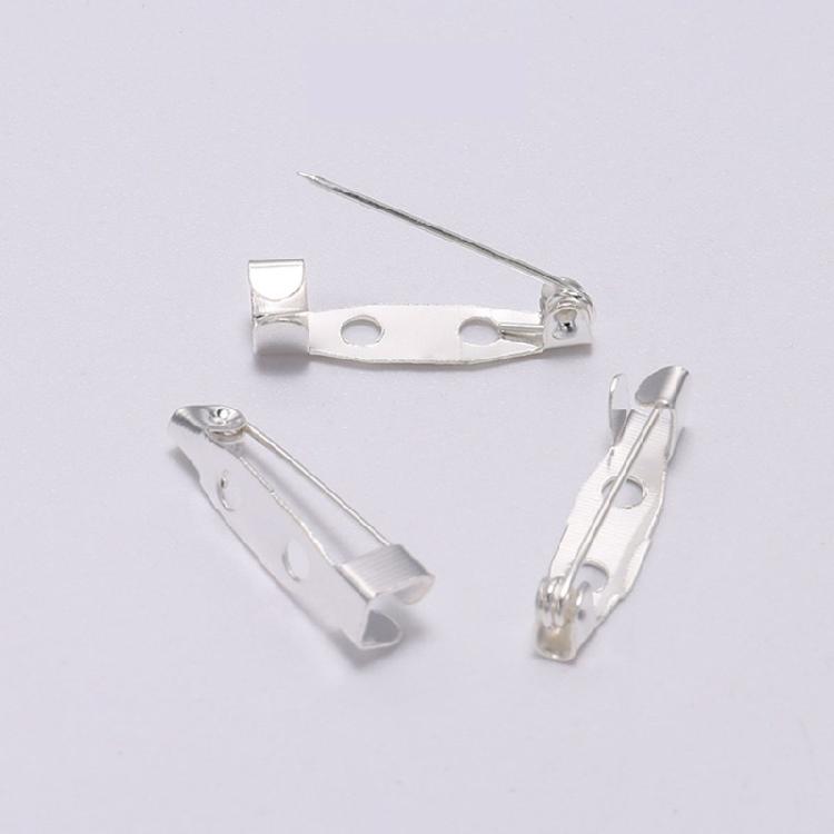 50Pieces Safety Bar Pins Secure Back Clasp with Easy Sewing Holes For Craft Project Sewing And Creative Accessories Kits