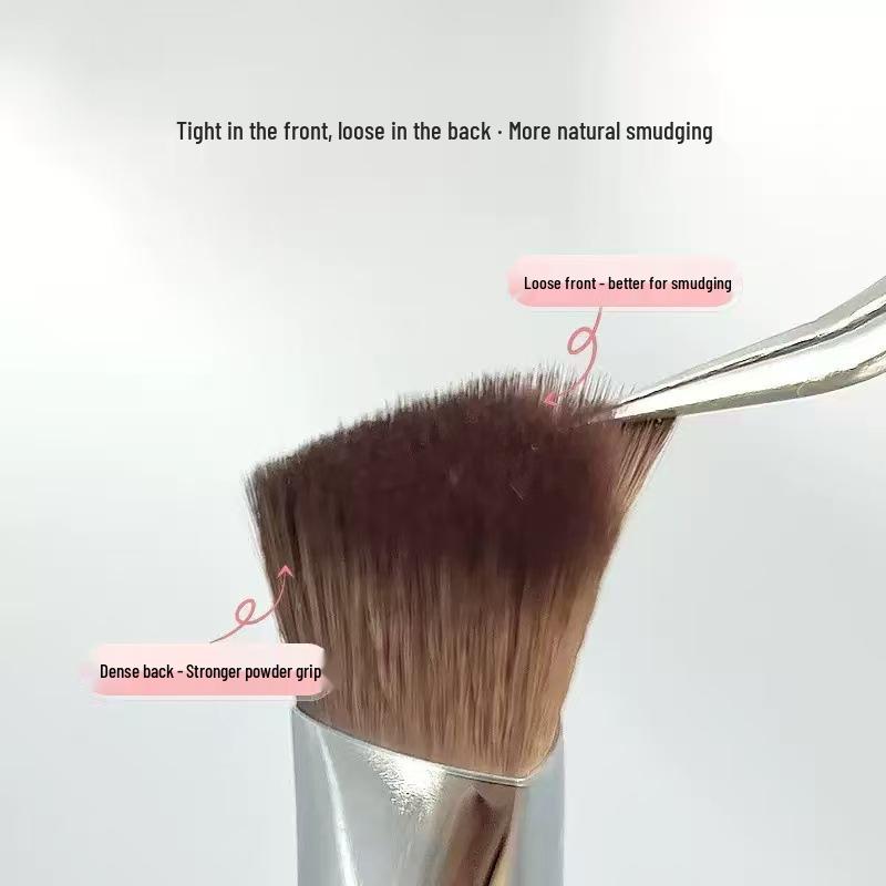 Seamless Flat Head Triangle Foundation Brush - Non-Absorbent for Liquid Foundation
