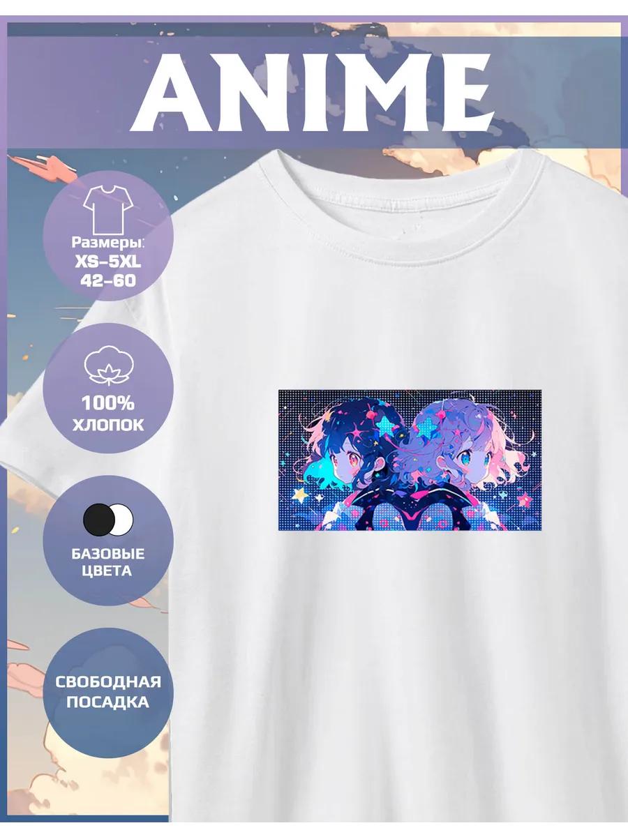 Anime Print T-shirt 2XL