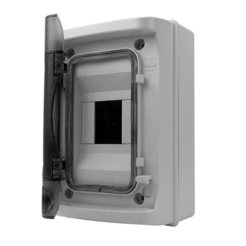 Rozdzielnica Natynkowa Hight Ip65 4 Modułowa Drzwi Transparentne 1X4