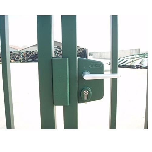 LOCINOX Vert LAKQ U2 Industrial Type Lock for Swing Gate with Powder-coated Aluminum Housing and Stainless Steel Mechanism