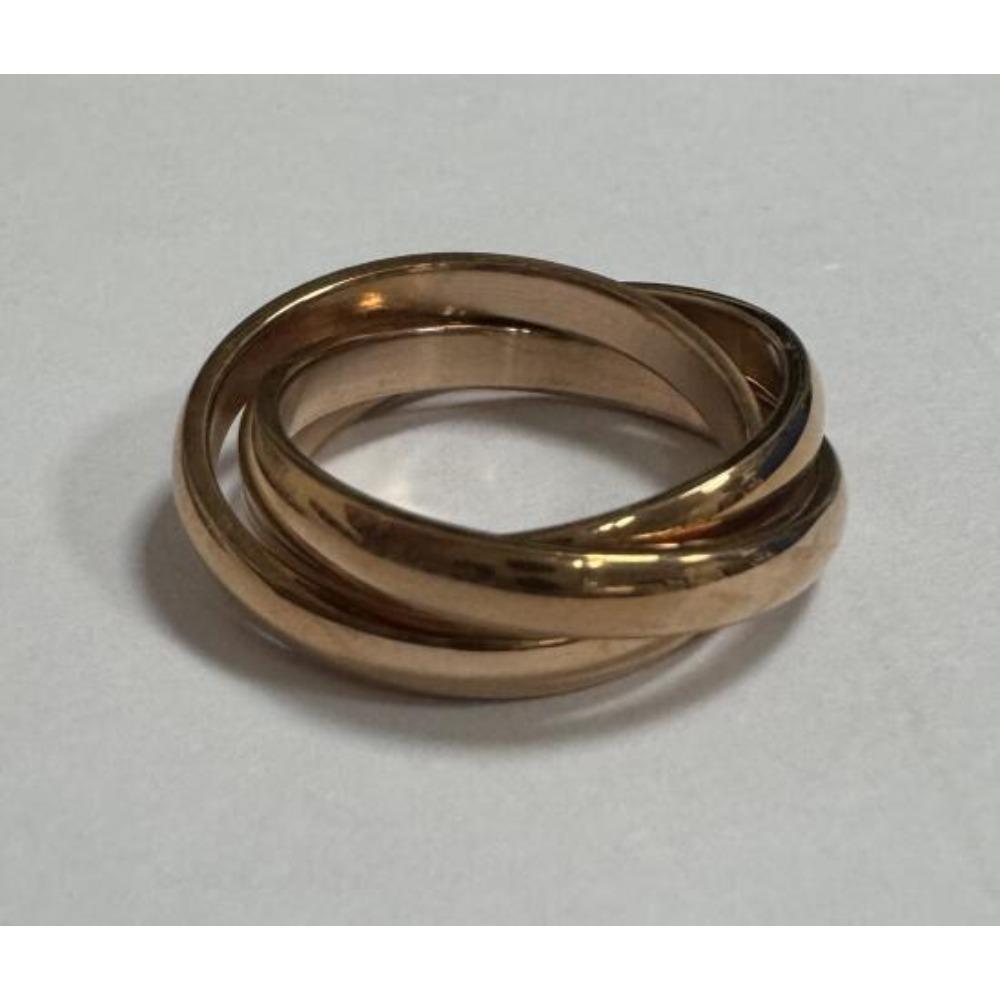 Набор женских колец из нержавеющей стали, трио, модные минималистичные трехцветные штабелируемые кольца, ювелирные изделия 8