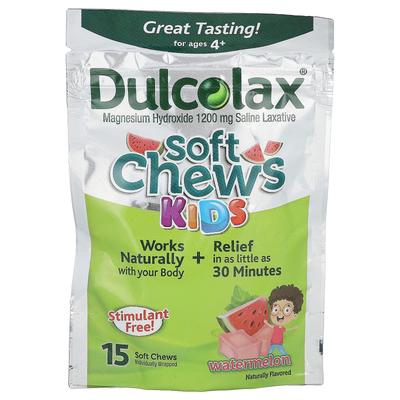 Soft Chews for Kids, Ages 4 and Up, Watermelon, Soft Chews 15 Pieces