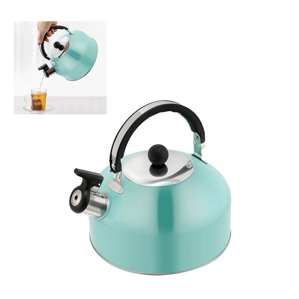Tea Kettle Flat Bottom Stainless Steel Teapot for Stovetop Induction Cooker 3L Large Capacity
