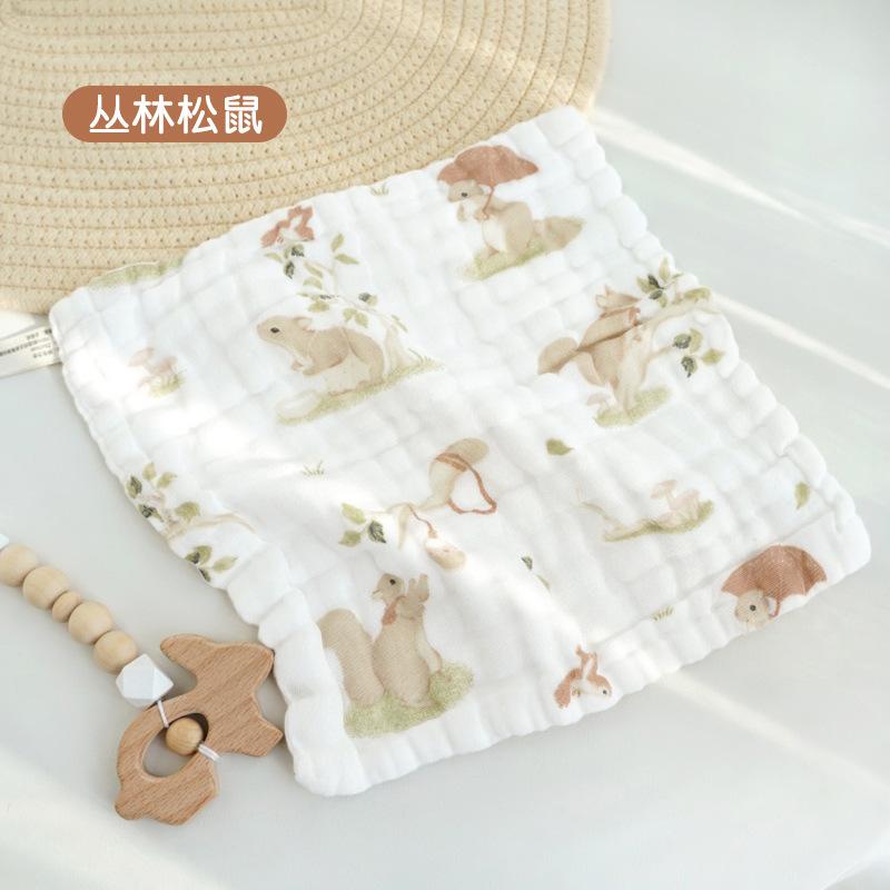 Six-layer Seersucker Newborn Gauze Saliva Towel Children s Small Towel Baby Face Towel Handkerchief Baby Square Towel