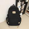 Neuer Rucksack weiblich Mittelschule College-Student Schultasche einfarbig beliebt Rucksack mit großem Fassungsvermögen einfacher modischer Stil