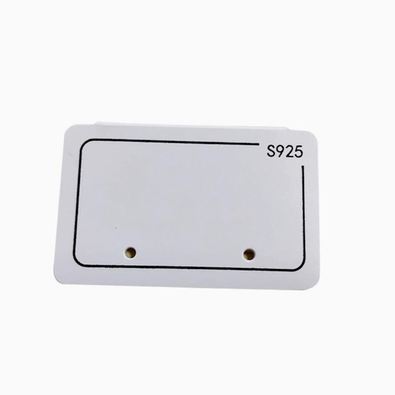 

30pcs PVC Stud Earrings Display Card Packaging Holder 4x2.5mm Plastic Earring Cards Hang Tag For Diy Jewelry Making Packaging