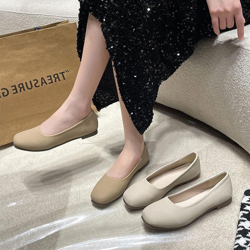 Flat Sole One-pedal Comfortable Soft Sole Grandma Shoes Shallow Mouth Single Shoes Women's Summer 2025 New Mary Jane Doudou Shoes