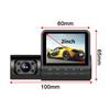 3 Kameras Dash Cam 2 Zoll Klarer Auto-Rückspiegel Auto-Videoaufnahme-Camcorder Mehrsprachiges Auto