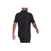 Adidas Solid Color Logo Embroidered Short Sleeve Polo Shirt Men Tops Black GS4865