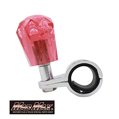 

Handle Spinner, Diamond Cut, Foam, Red (Mad Max) - Fits handlebars 27mm to 33mm diameter, includes rubber gasket