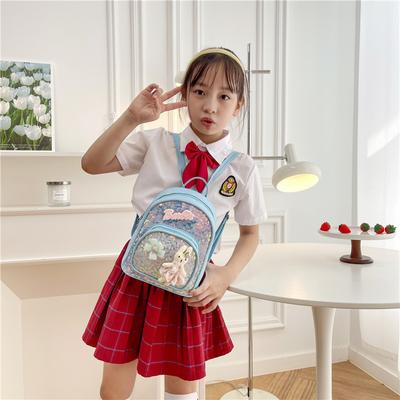 Mochila escolar novo amor menina coelho mochila estilo estrangeiro lantejoulas bolsa infantil leve proteção para a coluna