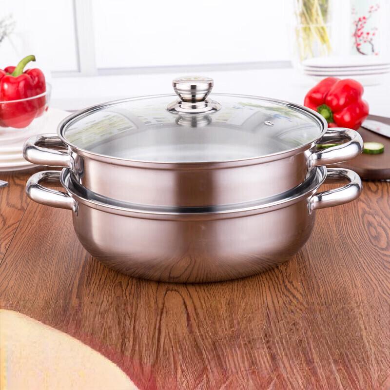 Utoo Multi-functional Stainless Steel Double Layer Steamer Pot