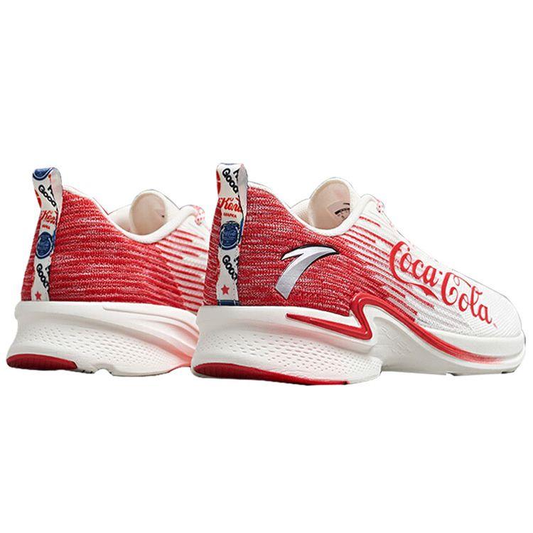Coca-Cola X Anta Hydrogen Run 2 Bequeme Stoßdämpfung Rutschfest Abriebfest Low-Top Laufschuhe Herren Sneaker Weiß Rot 112025540-9