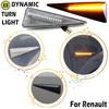 2pcs Led Dynamic Turn Signal Side Marker Light Sequential Blinker Lamp For Renault Espace MK4 Vel Satis Wind Avantime Megane 2