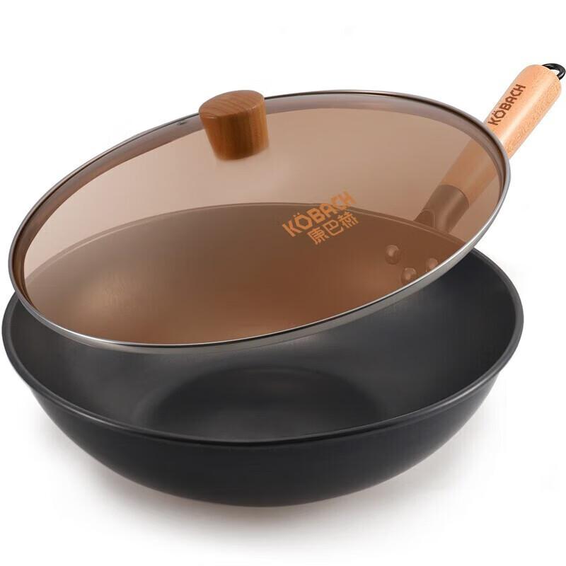 KOBACH 30cm Non-stick Cast Iron Wok