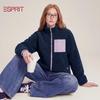 Esprit Women's Color-Block Fleece Zip-Up Cardigan
