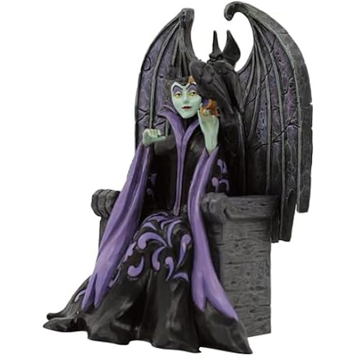 Figurine - enesco - maléfique de sleeping beauty - multicolore - coffret cadeau - résine