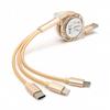 100W Type-C 3-in-1 Fast Charging Cable for Huawei, Android, and Apple Devices