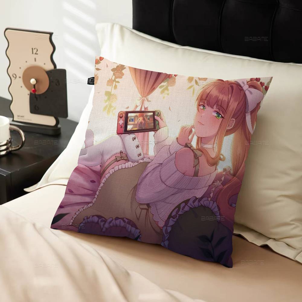 Game Doki D-Doki Literature C-Club Pillow Anime Pillow Sofa Bed Head Pillow Cover Cushion Cover 45X45 Cm Fashion