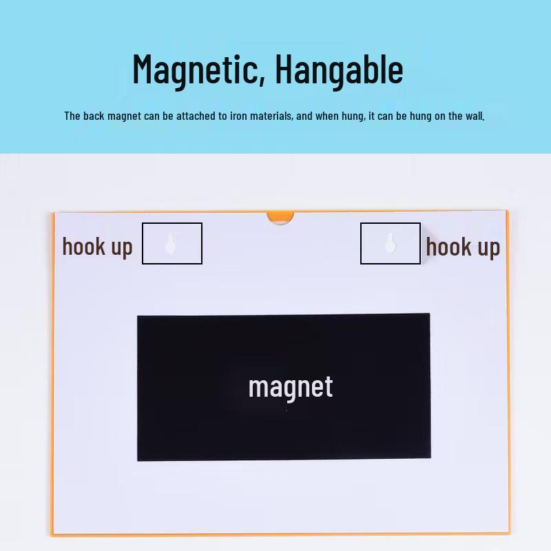 Kashi Magnetic Signboard: A-type Strong Magnetic Label for Shelves & Cabinets, with Buckle Feature